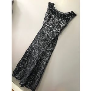 Windsor Black Lace Fishtail Dress